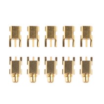 GHSHOP Shure SE215 / SE315 / SE425 용 10 조각 MMCX 소켓 커넥터 남성 + 여성, 설명, 구리, 골드