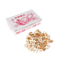 캔들심지 양초 나무 세트 120 개 양초 심지 오일 램프 만들기 용품 Diy 부동 수제 홀더 등유 키트 액세서리, 02 White