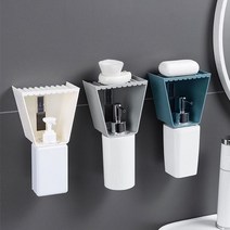 [모비딕컴퍼니] 다용도디스펜서 거품비누용케이스 세정제용기 디스펜서케이스 욕실스텐디스펜서, 잇★ 욕실 샴푸 디스펜서 비누 받침대 받침 곽 홀더 케, 잇★ 블루