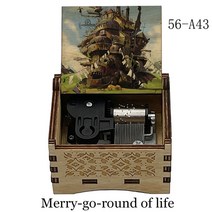 오르골 하울 움직이는 성 회전 라이프 박스 뮤직 메커니즘 뮤지컬 태엽 여자 친구 아내 크리스마스 새해 선물, [12] 56A11