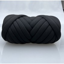 세븐컨셉 자이언트 얀 1kg 털실 DIY 망고실 빅얀 굵은실, M10 블랙