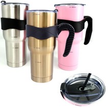 대용량 900ml 짐승 몬스터 텀블러 손잡이 인쇄가능, 블랙
