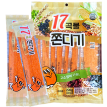 17곡물 쫀디기 대용량 쫀드기 220g(5봉/12봉), 17곡물 대용량 쫀드기(220gx5봉), 220g, 5개