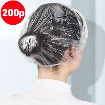 헬스와미 일회용 비닐 헤어캡 100매+100매