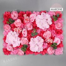 플라워월 꽃벽 인테리어 실크 조화 웨딩 포토존 아트, 라이트 오키드 40x60cm