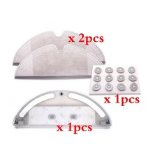 로봇 청소기 걸레 필터 진공 물 탱크 세트 액세서리 xiaomi mijia mi 진공 2 roborock S50 S51 T60 T61 mop pro 천 예비 부품, 연노랑