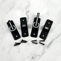 90-180도 이중잠금 판걸고리 슬라이딩 야광 도어래치, 야광블랙180도