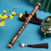 대나무 단소 초보자 플루트 고대 휴대용 6홀 미니 소형 피리 전통, E튠 6홀 미니