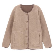 여성 후리스 뽀글이 버튼 가디건형 점퍼 [4컬러]