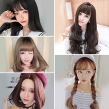 마녀플랜트 통가발 여자 정수리 긴머리 항암 연습용가발, 17 솔라-블랙[가발망포함], 1개