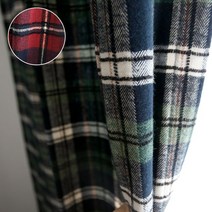 [천삼백케이] [바이아미엣홈] 타탄체크 기모 방한커튼 - M사이즈