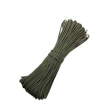 등산로프 낙하산줄 캠핑 다용도 스트링 dia.2mm paracord 끈 생존 코드 원 코어 솔리드 야외 등반 하이킹 diy, 육군 녹색, 30m