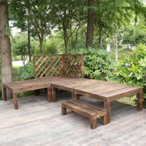 조립식평상 마루 정원 마당 피크닉 방수 원목 의자, 90x30x45