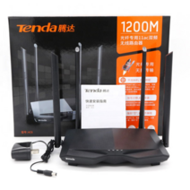 공유기 Tenda AC6 AC1200 듀얼 밴드 24/5Ghz 와이파이 라우터 고속 무선 인터넷 라우터 w/스마트 중국어 App MUMIMO 홈 Soho, 02 US adapter plug, 02 Retail Packing