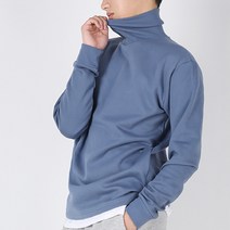 아우라큐 기모 목폴라 무지 긴목티 폴라티셔츠 터틀넥 긴팔 티셔츠 22