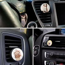 인디포토 차량용 포토 방향제 (본체), 가로형(블랙체리 리필오일 10ml)