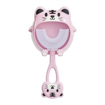360 도 U자형 아기 칫솔 실리콘 구강 관리 청소, 3.3