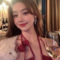 랩 원피스 베이더 스타일 슬림핏 목걸이 끈나시 슬립 이너웨어 여성의류 일찍이 봄계절 허리보정 스키니핏 4998017268