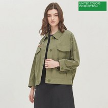 베네통 패치 플랩 점퍼 BAJP51131 KA