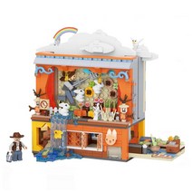 LOZ 미니블럭 나노블럭 가을극장, 01.LOZ 가을극장, 01.LOZ 가을극장