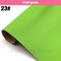 가죽 PU 자체 접착 수정 수리 패치 스틱 온 소파 보조금 패브릭 스티커 스크랩북 소재, 10 Fruit green_04 137x50cm