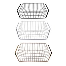 다목적 걸이형 바스켓 수납 선반 정리대 30x15x10cm, 화이트