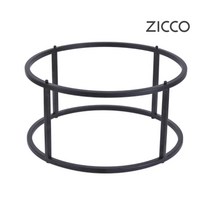 ZICCO 지코 멜라민 화이트 마블 느낌 플레이팅 트레이 스탠드 초밥 스시 홈 카페 베이커리 진열 치즈보드 식기, 1개, 18)높은 원형 스탠드 중형 2호