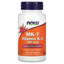 나우푸드 MK7 비타민K2 100mcg 120정, 60정