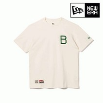 뉴에라 MLB 쿠퍼스 타운 로고 브루클린 다져스 티셔츠 아이보리