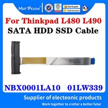 SATA 케이블 레노버 씽크패드 L480 L490 노트북 SSD HDD 케이블 와이어 하드 디스크 드라이버 커넥터 NBX0001LA10 01lw338, 01 HDD Cable