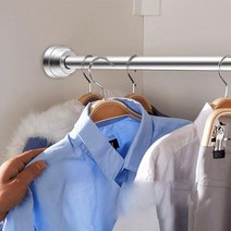 다용도 옷장 옷걸이 초강력 길이조절 압축 봉 40-260 행거 선반 스프링 봉걸이