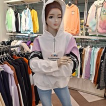 더데이걸 산본점 *21년 봄신상 50%세일**가오리핏이라 날씬해보이는 스포티한 후드티** 티셔츠