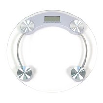 디지털체중계 디지털원형체중계, F, 화이트투명