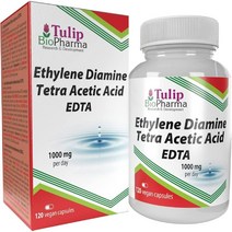 Tulip BioPharma EDTA(에틸렌 디아민 테트라아세트산) 500mg 120캡슐, 4개