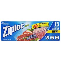 지퍼락 더블지퍼백 냉동(중형15매), 단품, 중(M)
