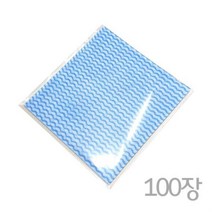 KP 파랑물결행주 중 포장 100장 비스코스행주 판촉용