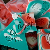 메리 크리스마스 해피 홀리데이 영어 편지 아크릴 비누 인감 스탬프 수제 만들기 용품 키트, 05 E  40X40MM