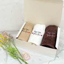 군인제작수건 자유문구 타입 군대수건 자수 타올 곰신 군인선물, 1개, 고급형 모던그레이-D
