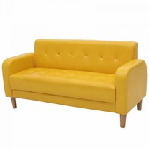 아파트 3.5인용 쇼파 2인 가구단지 7평 15평 18평 오피스텔 원룸 좁은방 소파베드 좌식 3인 자취방 동거, 싱글 가죽 옐로우