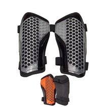 [시엘] 벌집구조로 충격흡수 허니컴 정강이보호대 신가드 S, 블랙오렌지_소형(S)