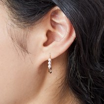 도로시 14k 센서빌D 클립 스와진주 귀걸이_소