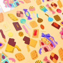 반짝반짝 Sweets 칼선 스티커, 1개