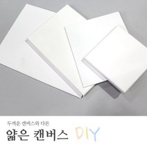 DIY 얇은 캔버스 2종 5개입 미니캔버스 패브릭보드