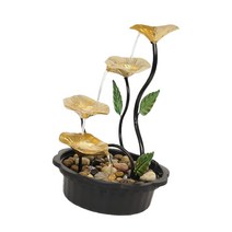 실내 분수 미니 분수대 안개 가정용 식당 인테리어 장면 빛 폭포 와 전기 데스크탑 거실 장식을위한 작은 물, 없음