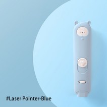 텔레스코픽 고양이 장난감 USB 충전식 적외선 빛 재미 있은 스틱애완 동물 용품 대화 형 깃털 벨 장난감, Funny Cat Stick Blue, 03 Laser Pointer Blue