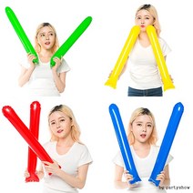 막대풍선(국산) 응원막대 응원도구 체육대회 운동회, 화이트