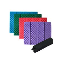 국산 엠보싱 4단 접이식 등산방석 (가방포함) 낚시 캠핑 깔판 깔개 방석, 10개, 퍼플