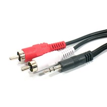 ST-2RCA 오디오케이블 5M오디오 스테레오 음성 음향 컴퓨터 스피커 DMB 마이크 헤드폰 단자 커넥터, 본상품, 상세페이지 참조