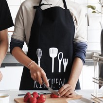 아이니 키친 북유럽 방수 앞치마, 1개, 레드