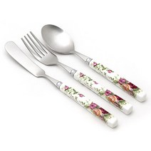 박씨상방 도자기 잼나이프 3종세트장미사각, 벚꽃